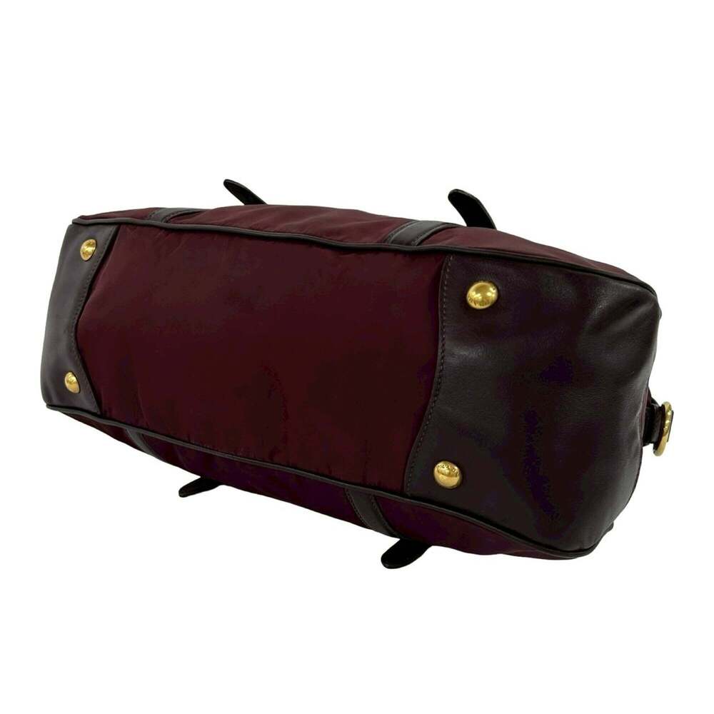 PRADA Red Leather Shoulder Bag - Picture 8 of 10